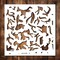 Camouflage Stencil Template - Reusable Military Army Camo Camouflage Stencils for Painting on Wood, Glass, Wall Rock, Walls, Canvas, Glassware, Spray Painting, Airbrushing, Gun, Guns, Boat (8 x 8)